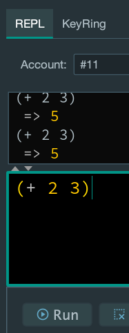 Entering code in the Client Terminal